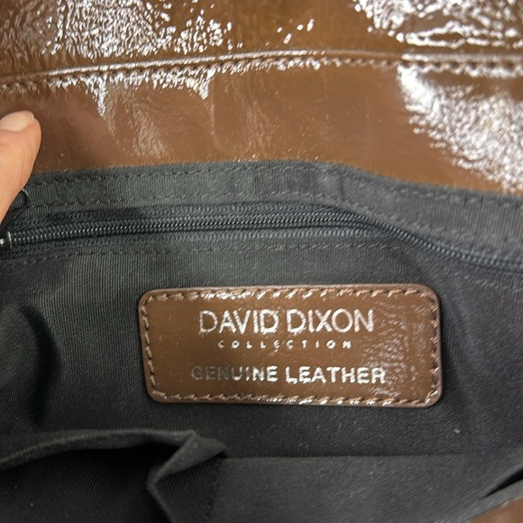 David Dixon Brown Leather Shoulder Bag - Picture 7 of 9